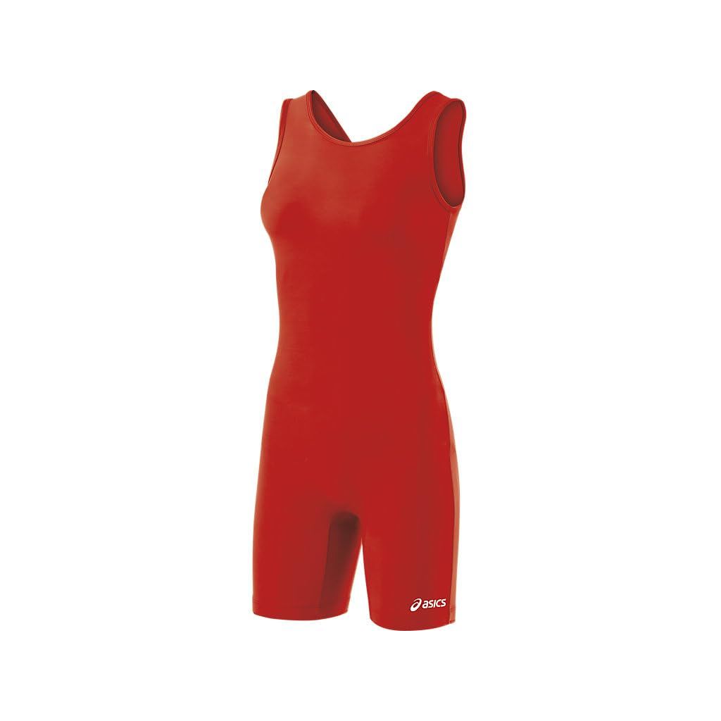 ASICS Women's Solid Modified Singlet, Red, X-Small