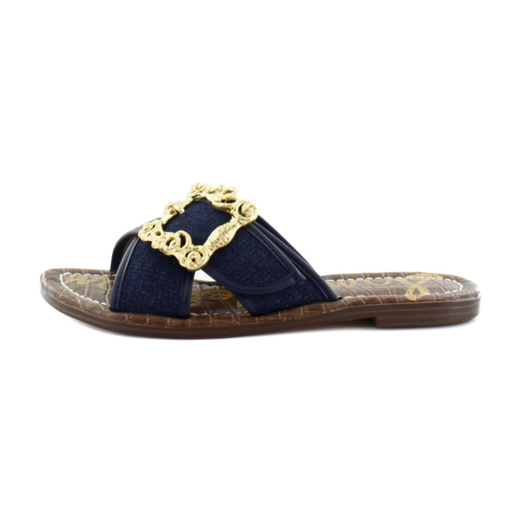 Sam Edelman Gracyn Flat Sandal Hudson Navy 6.5 Medium