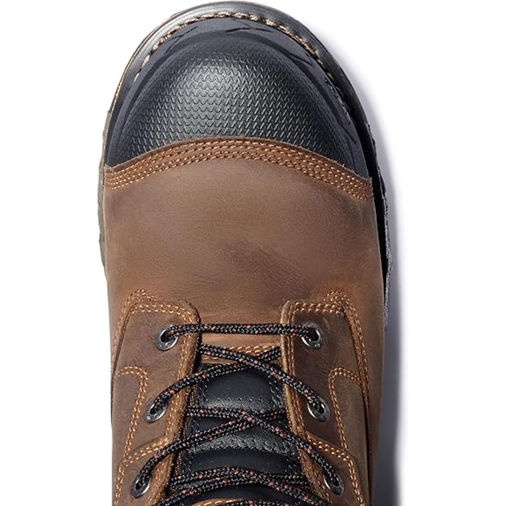 Timberland PRO Men's Boondock 6 Inch Composite Safety Toe Waterproof Work Boot - Brown, Size 8