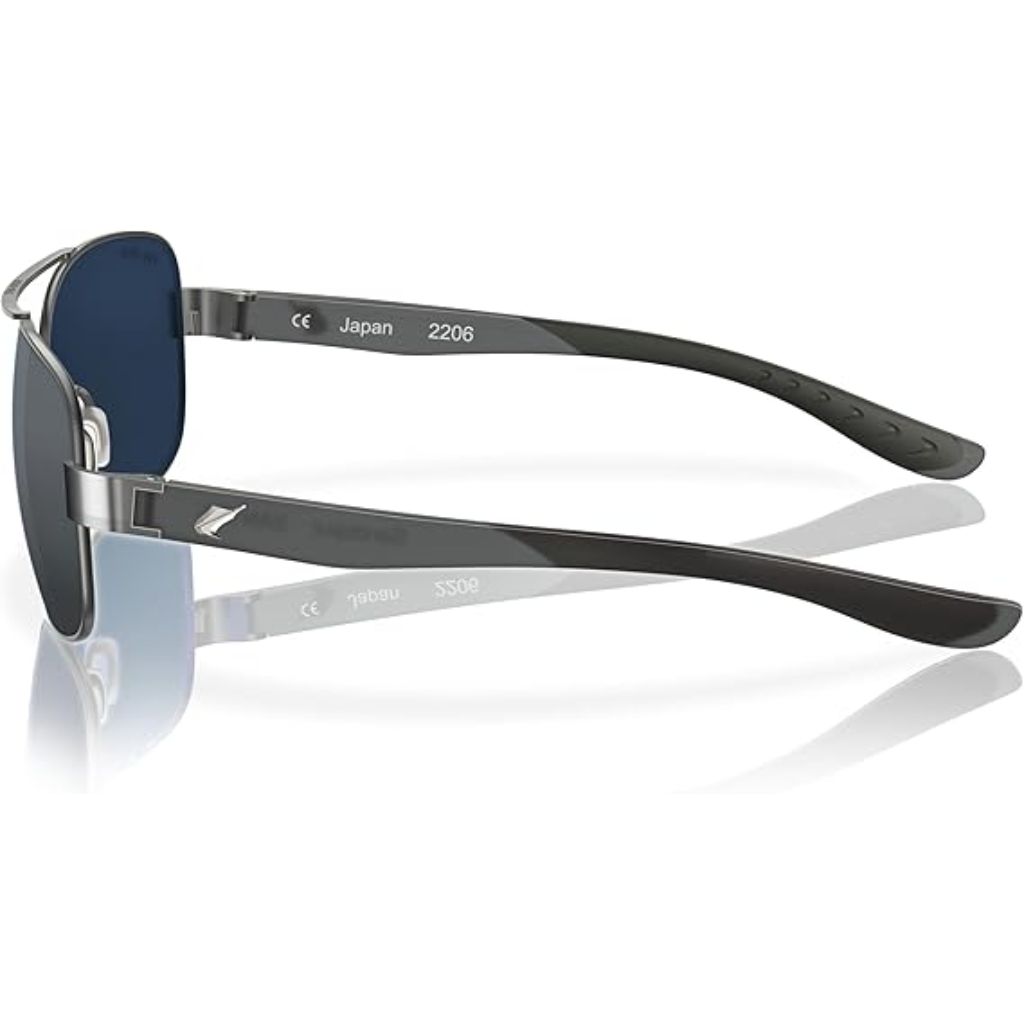 Fin-Nor Sandspur Sunglasses - Satin Gunmetal/Frosted Matte Gray Frame/Gray Glass Lenses