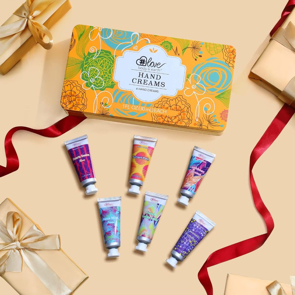 BODY & EARTH # LOVE Hand Cream Hand Lotion Gifts Set for Women, 6-Pack