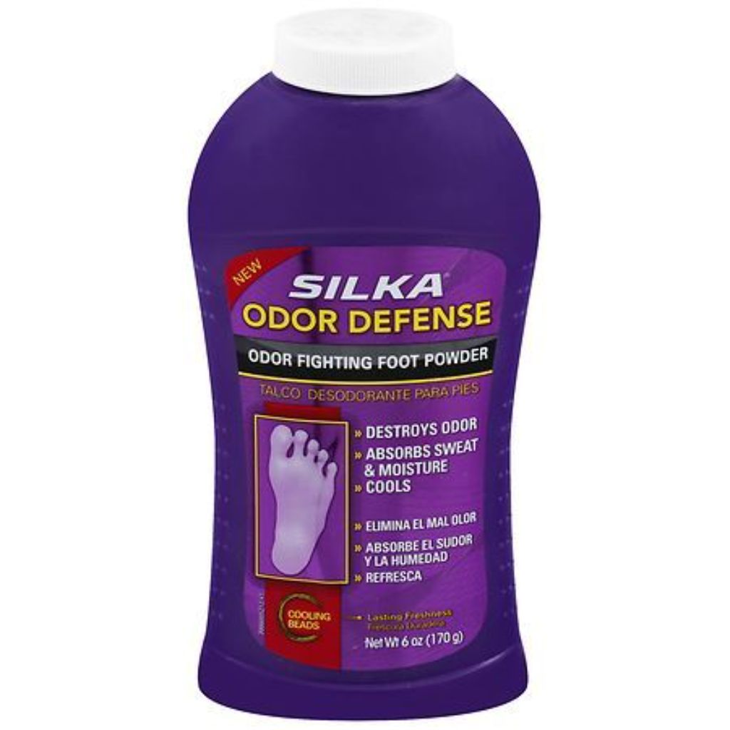SILKA Odor Defense Odor Fighting Foot Powder - 6oz