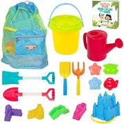 Storybook Kids Explorer Club Sand & Beach Toys for Ages 3-10 (16pcs)