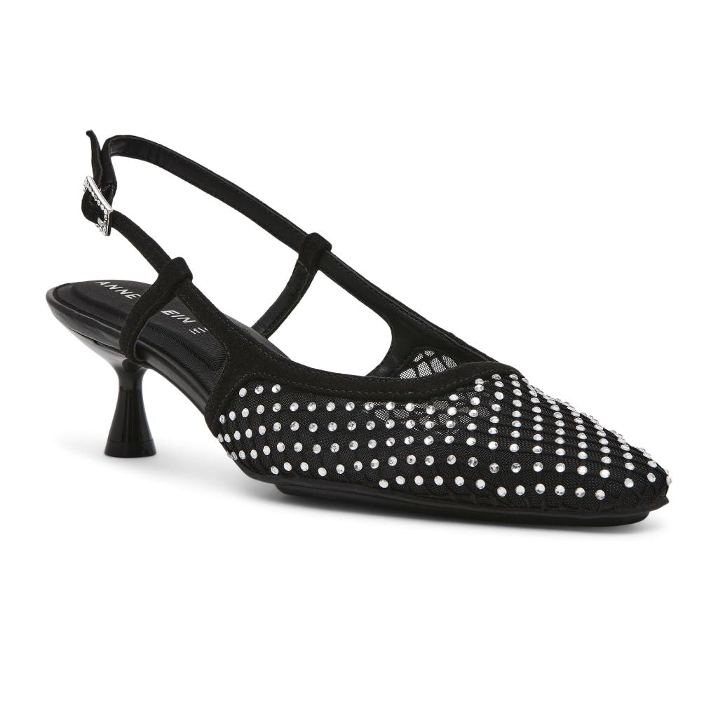 Anne Klein Women's Slingback Dress Heels Thia, Black Multi, 11