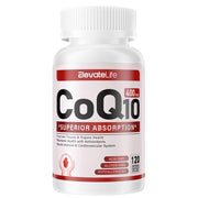 Elevate Life CoQ10   Softgels 3, Coenzyme Q10(Ubiquinone) Supplement for High-Absorption,120 tab