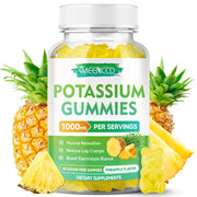 Potassium Citrate Gummies 1000mg, Sugar-Free, Pineapple Flavor, 60 Count