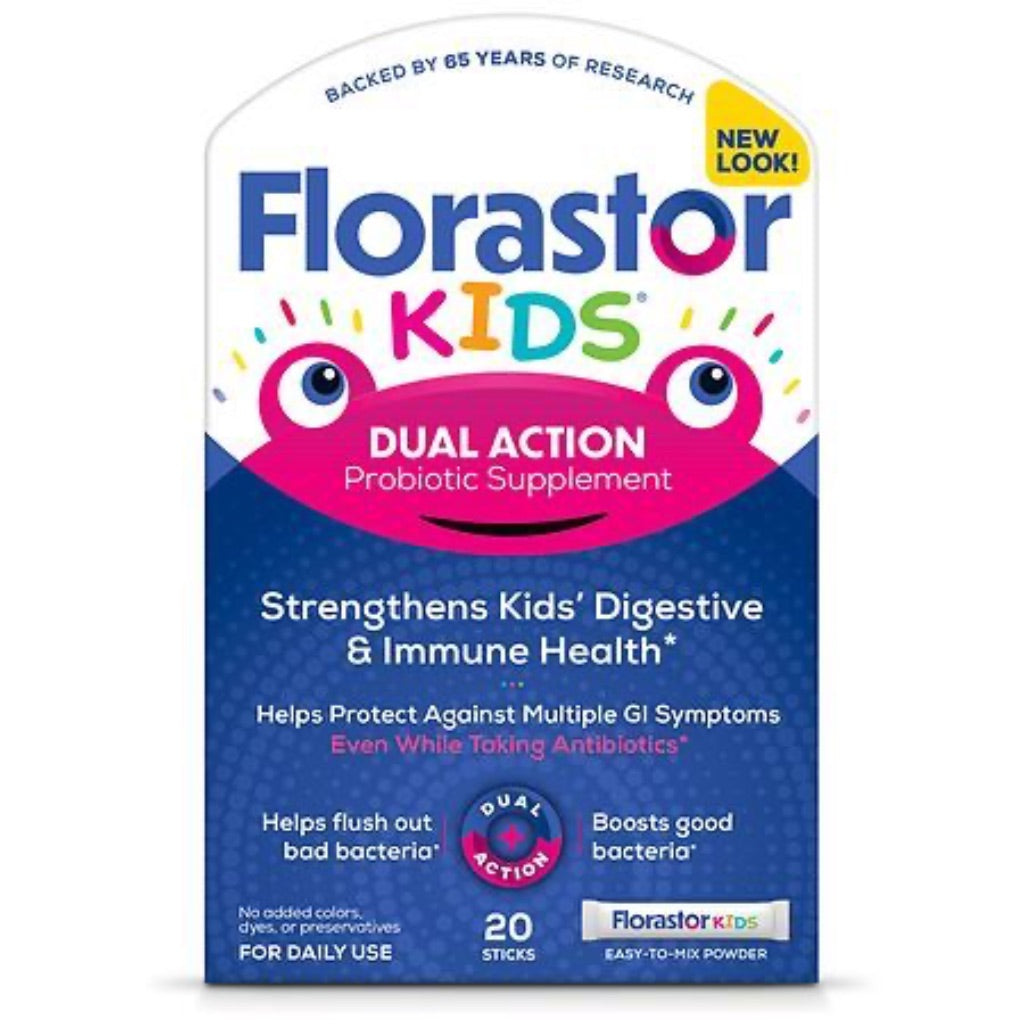 Florastor Kids' Digestive Probiotic Easy-To-Mix Powder - 20ct