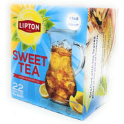Lipton Sweet Tea Black Tea 3.2oz - Family Sized Bags - 22 count