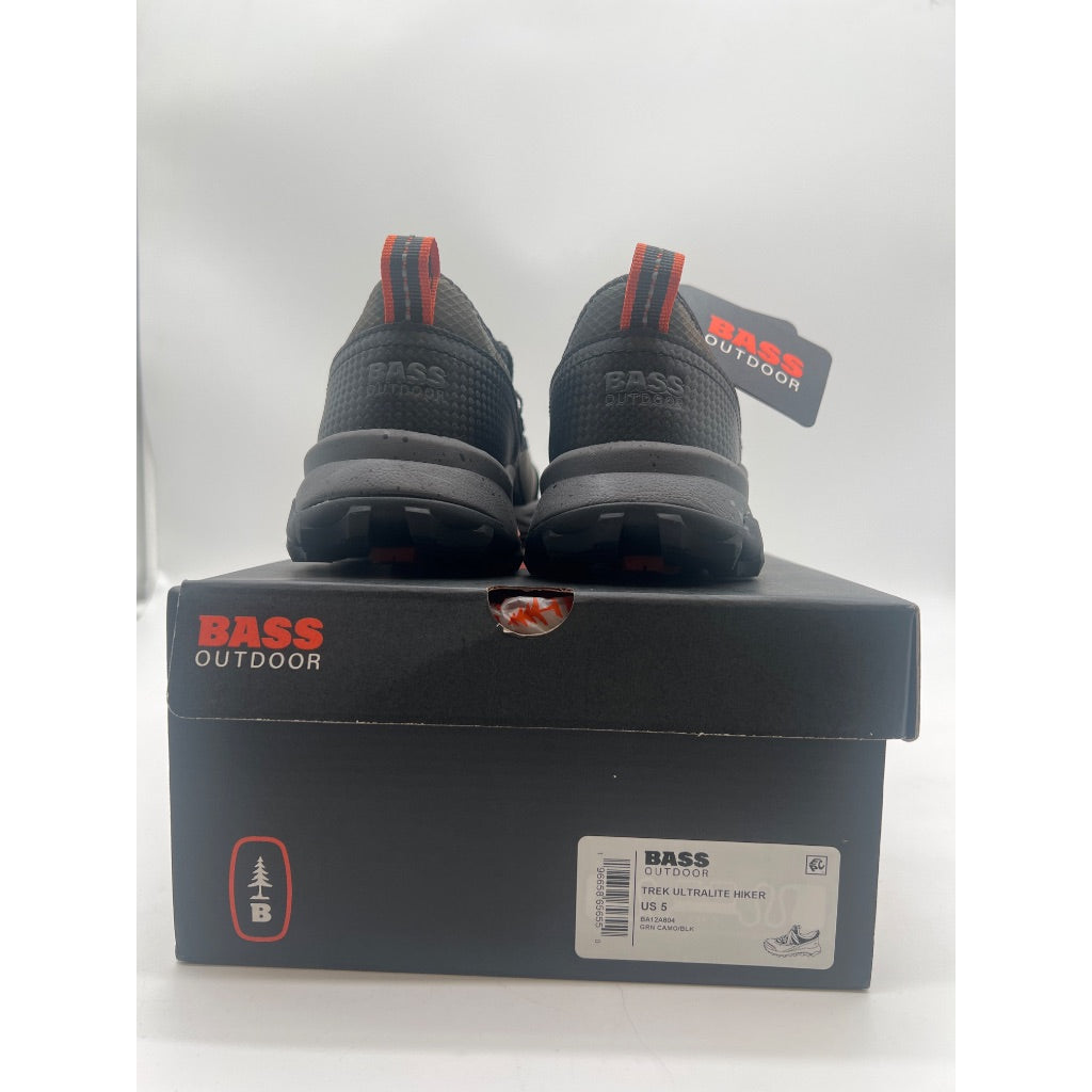 G.H. Bass Women's Trek Ultralite Low-Top Hiker Boots, Size 5, Green Camo/Black