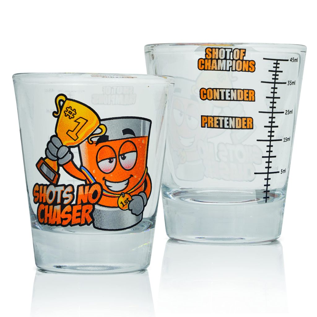 Funny Shot Glasses Gifts Set (6 Glasses)