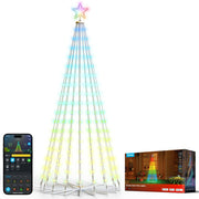 Govee Christmas Cone Tree Lights, 6ft 316 LEDs RGBIC Christmas Tree Lights with Smart App Control, IP67 , White Stand