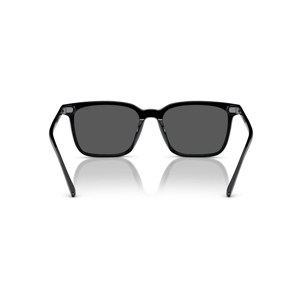 Polo Ralph Lauren Men's PH4194U Universal Fit Square Sunglasses - Shiny Black Frame/Gray Lens, 56 mm