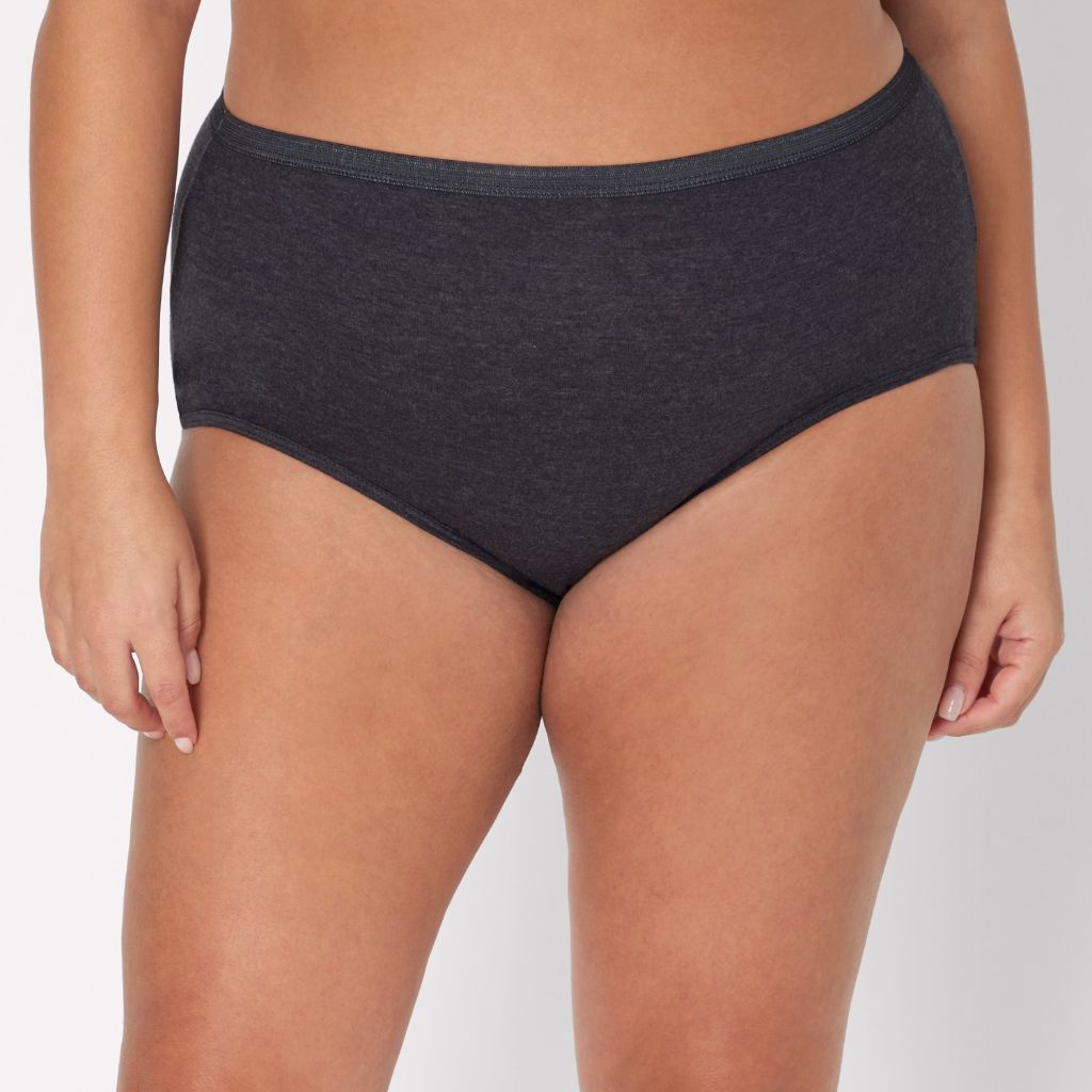 Hanes Just My Size Women's High-Rise Briefs - Size 14 (6 Pairs)