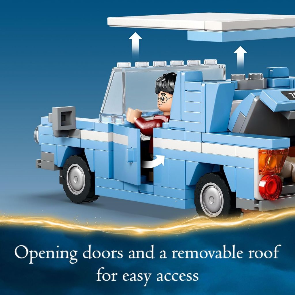 LEGO Harry Potter Flying Ford Anglia Building Set 76424 with 2 Minifigures