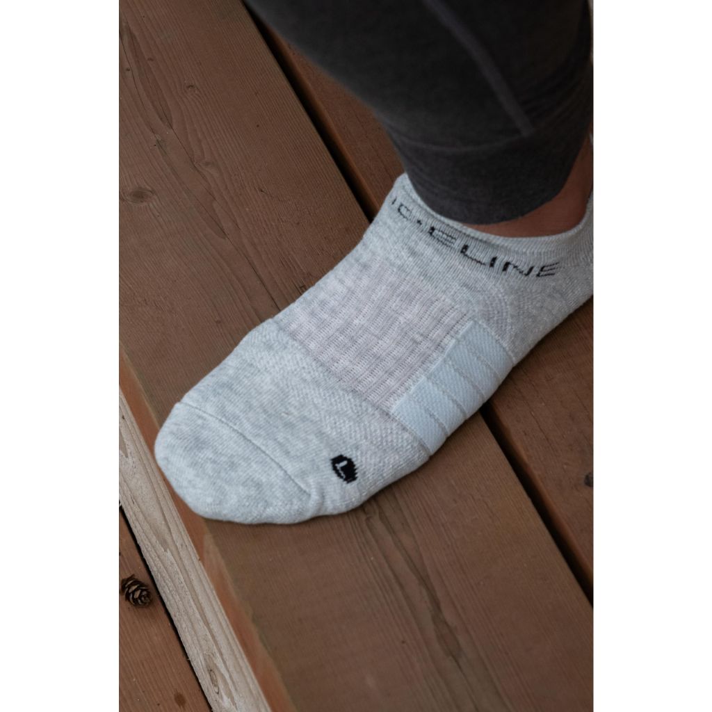 Strideline Premium Athletic Low Cut Sock 3 Pack - Small, Grey