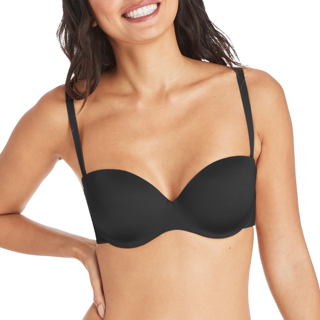 Maidenform Womens Love the Lift Demi Strapless Multiway 09417 bras, Black - size 34B