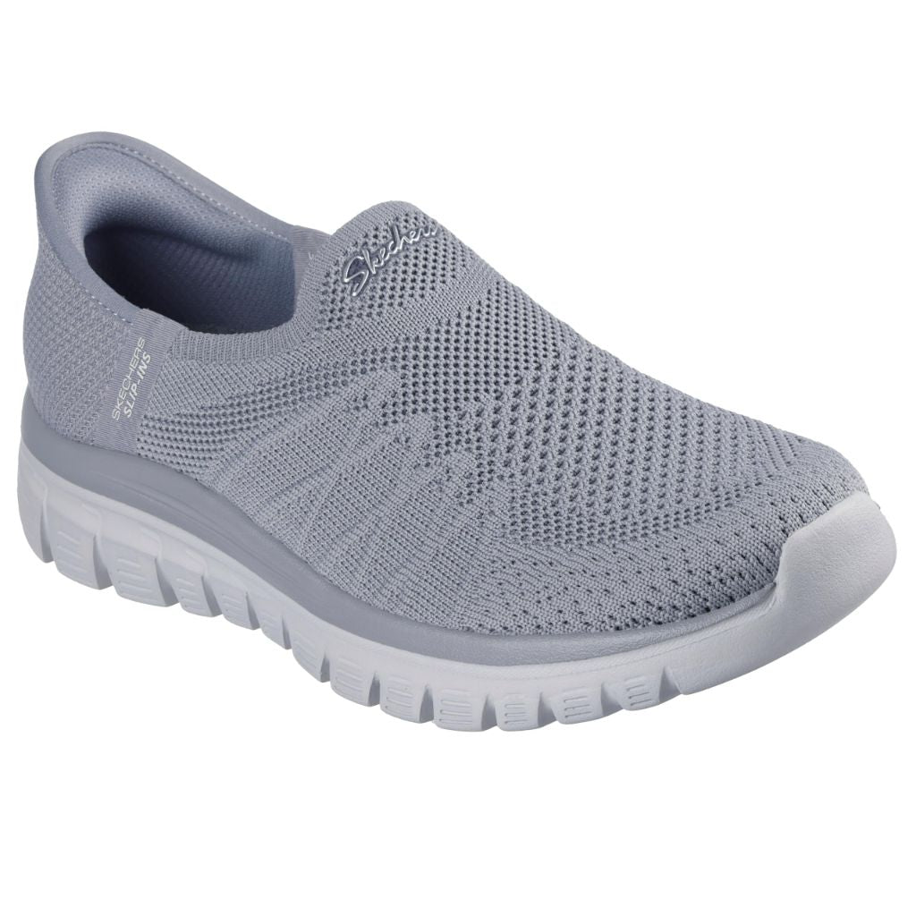 Skechers Women's Graceful- Mesh Move Hands Free Slip-Ins, Gry 5