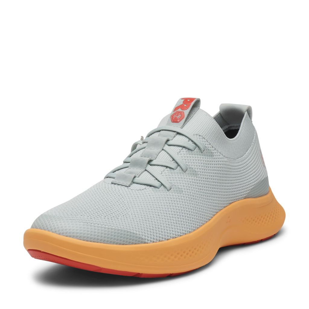 Timberland PRO Women's Solace Slip-On Soft Toe Healthcare Professional Sneakers - Gray/Orange, Size 5.5W