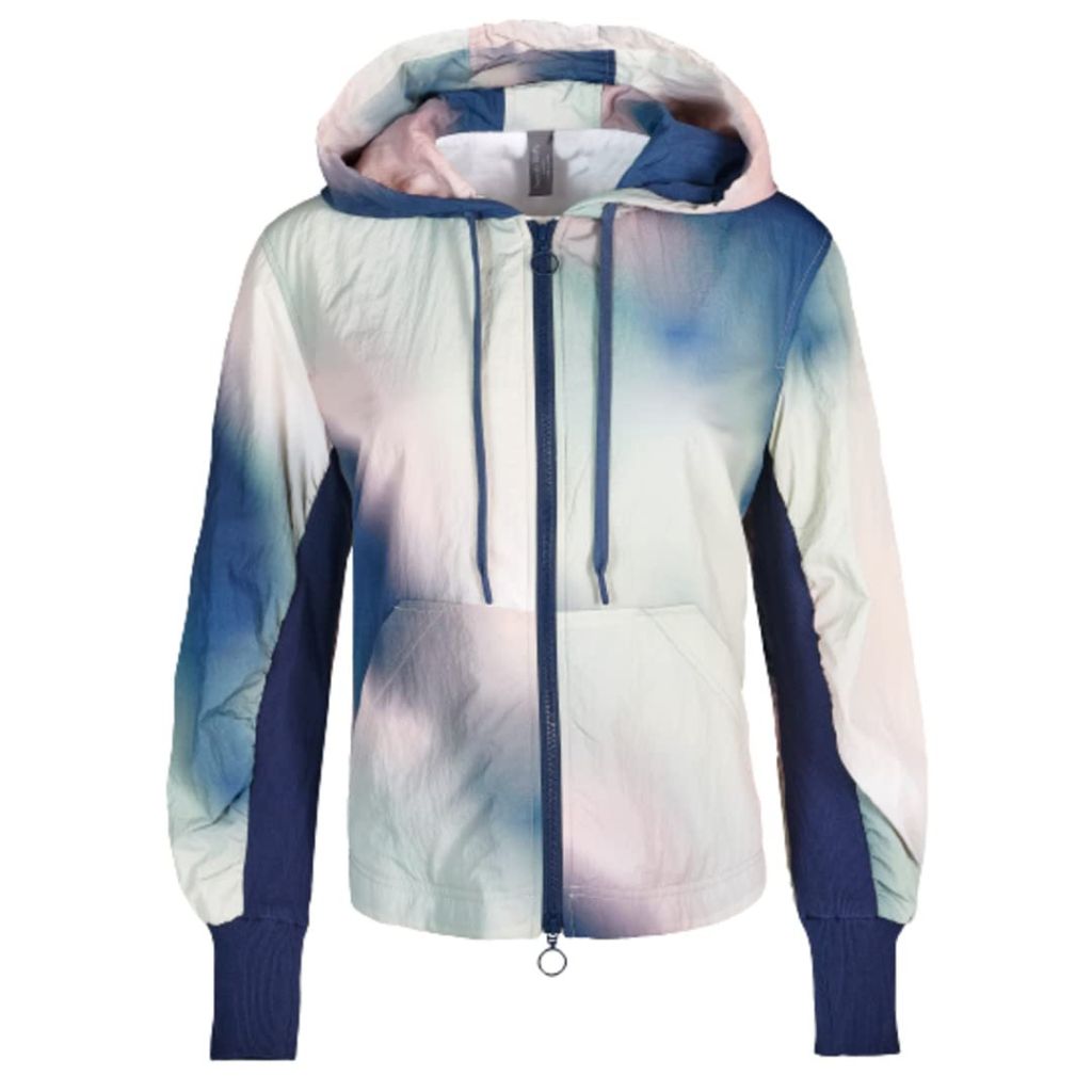 Sweaty Betty Women's Riley Zip Through Jacket, Green Gradient Haze - size L