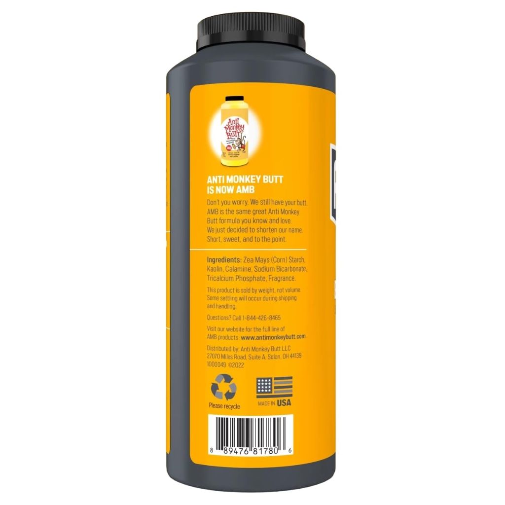 Anti Monkey Butt Anti-Friction Body Powder, 8 Oz., Model# 817800