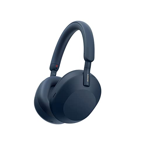 Sony WH-1000XM5 Noise Canceling Wireless Headphones, 30hr Battery, Midnight Blue