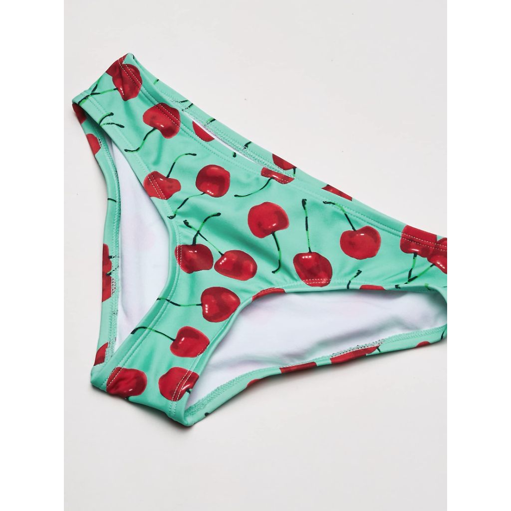 Kanu Surf Girls, Addie UPF 50+ Beach Sport Racer Bikini 2-piece Swimsuit, Addie Sea Green, 4T