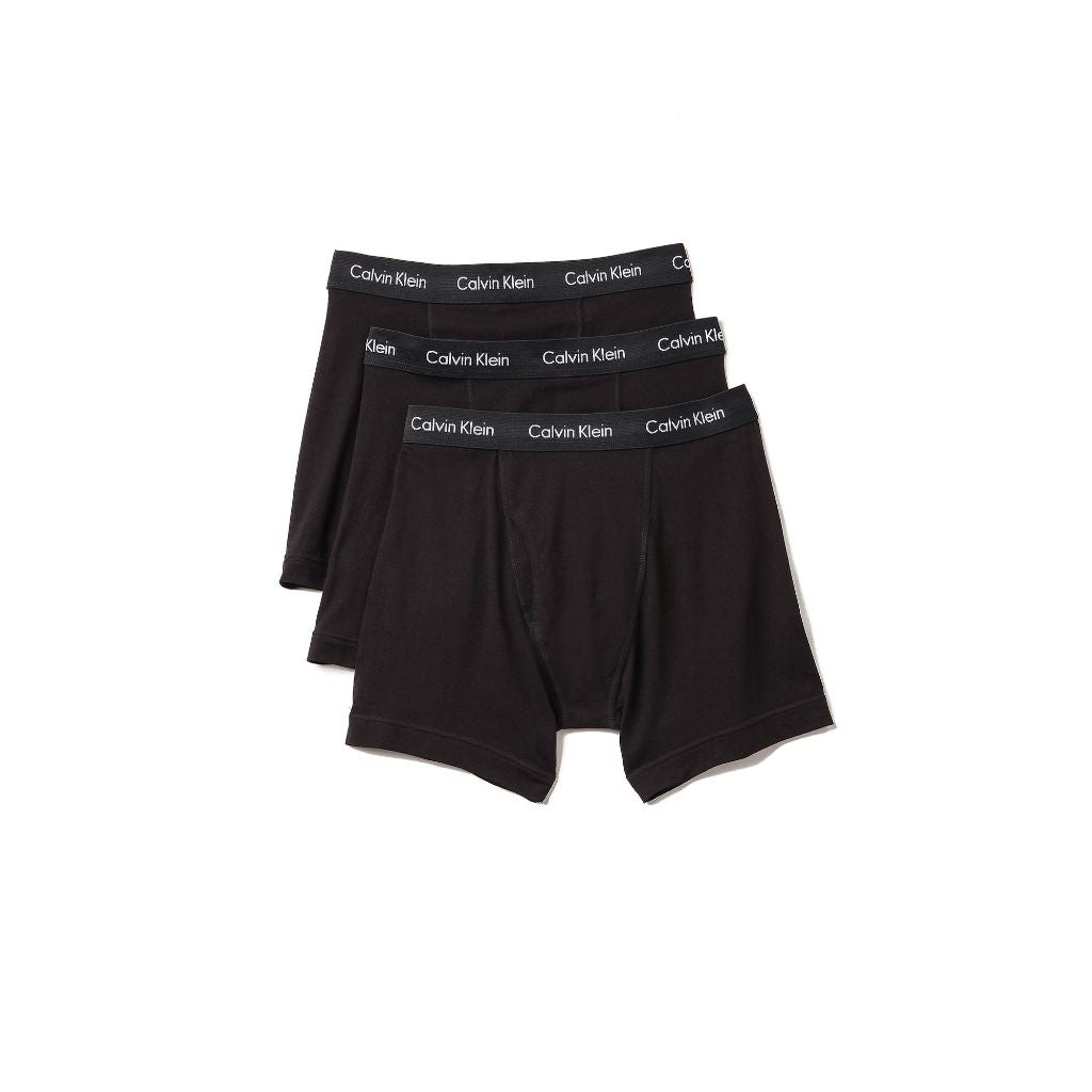 Calvin Klein Men's Cotton Stretch Multipack Boxer Briefs, Black, Medium