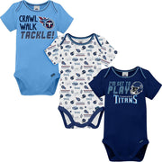 Gerber NFL Baby Boys 3 Pack Short Sleeve Bodysuit, Team Color, 3-6 Months US