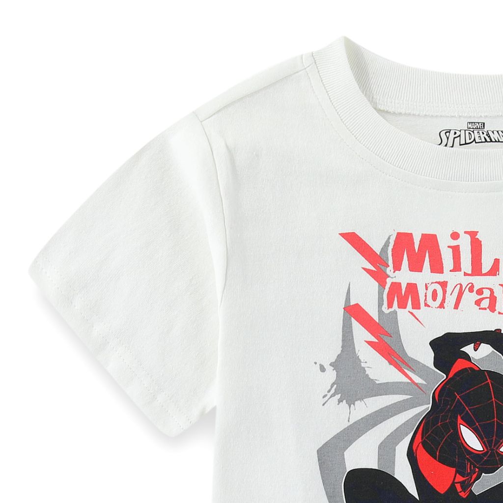 Marvel Spider-Man Miles Morales Boys Short Sleeve T-Shirt and Shorts Set for Little and Big Kids