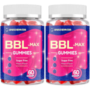 BBL-Max Booty Gummies for Women with Multivitamins and Herbal Extracts - Peach Flavor, 60ct (2 Pack)