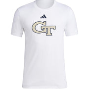 adidas Men's House of NCAA T-Shirt, White Georgia Technical University, Size L