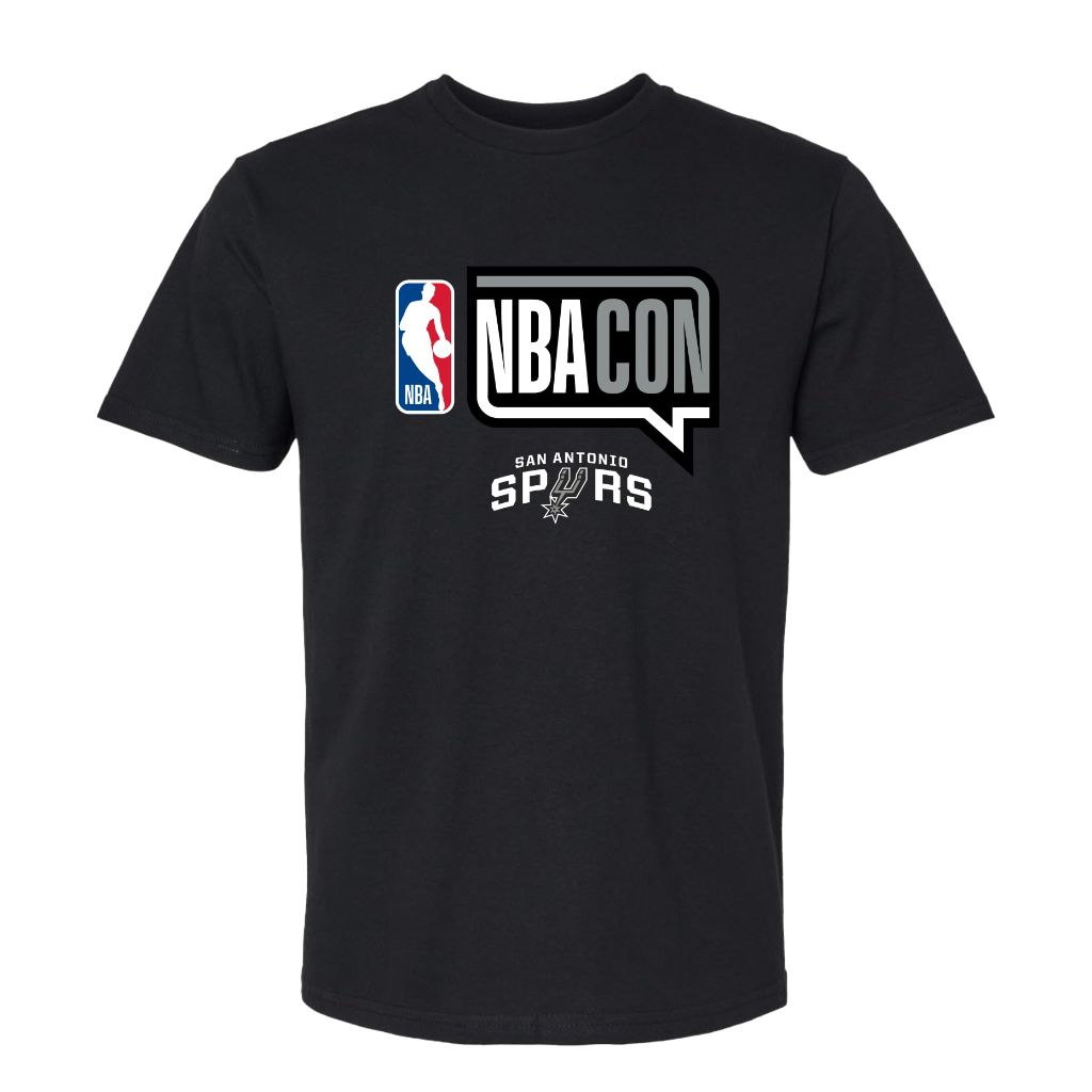 SZ M, NBA Con x Team Tee, San Antonio Spurs | Black
