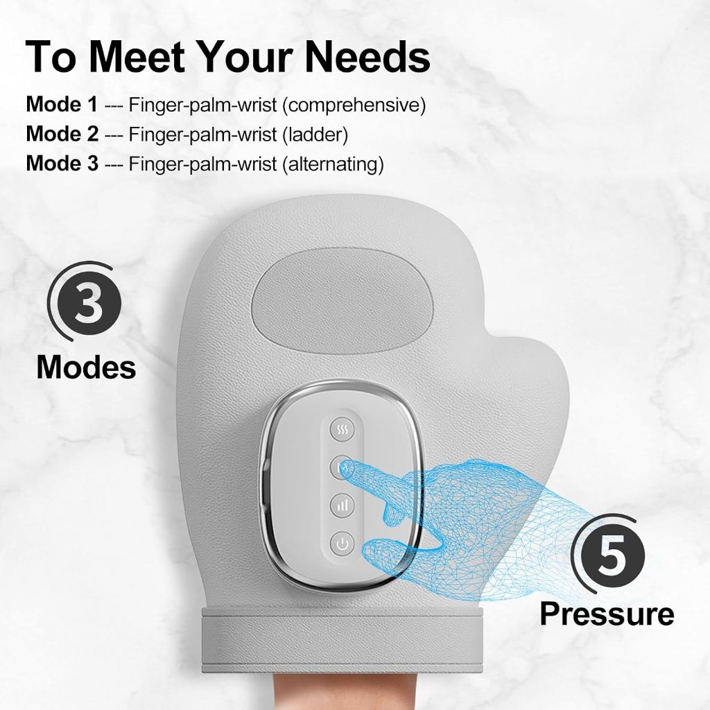 HAND M- Smart Cordless Hand Massager with Heat & Compression