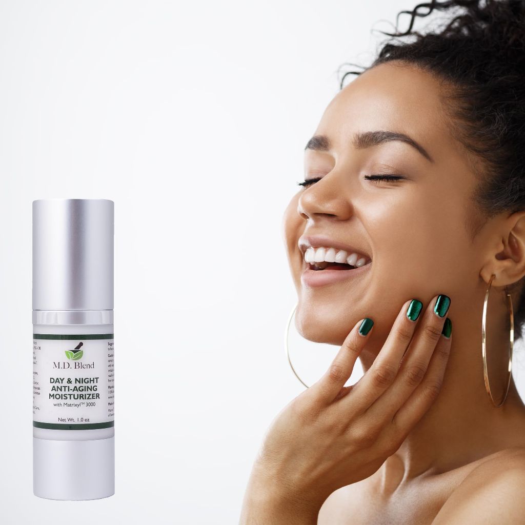 M.D. Blend Day & Night Anti-Aging Face Moisturizer Cream, 30 ml, 1 Oz