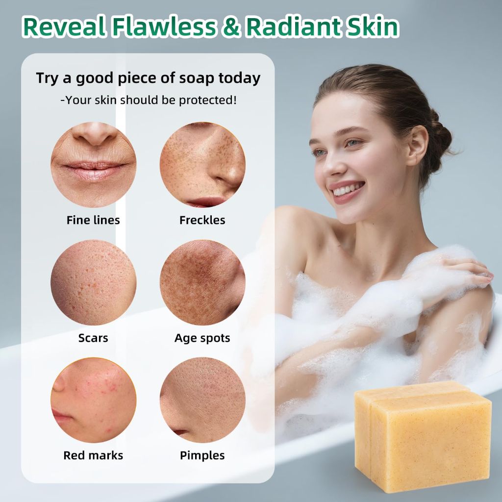 Kojic Acid Soap, 3.6oz Cold Process Gentle Soap,1 Pcs