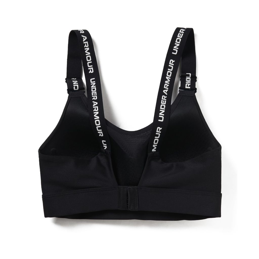 Under Armour Womens Infinity High Impact Sports Bra, (001) Black / / White, Medium A-C