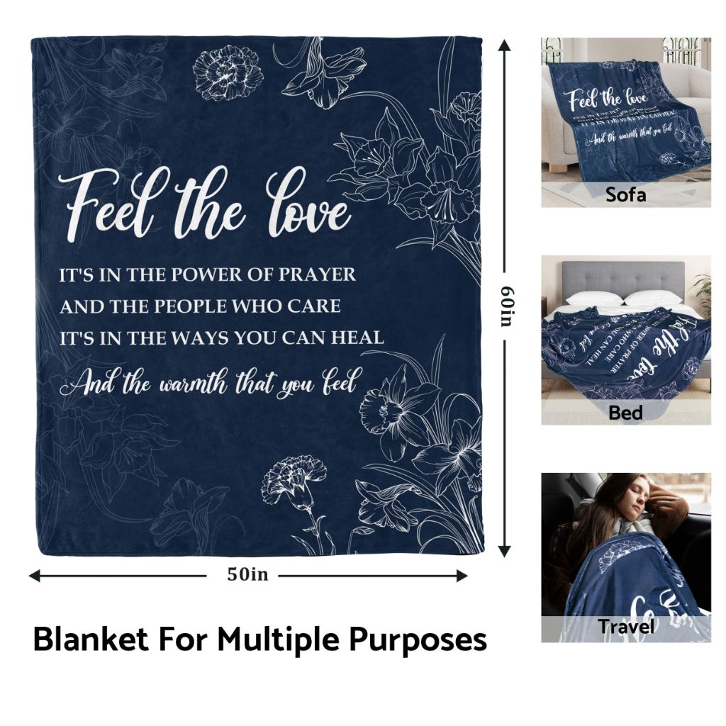 Taigzier - Get Well Gifts for Women, Healing Blanket 60"X50"