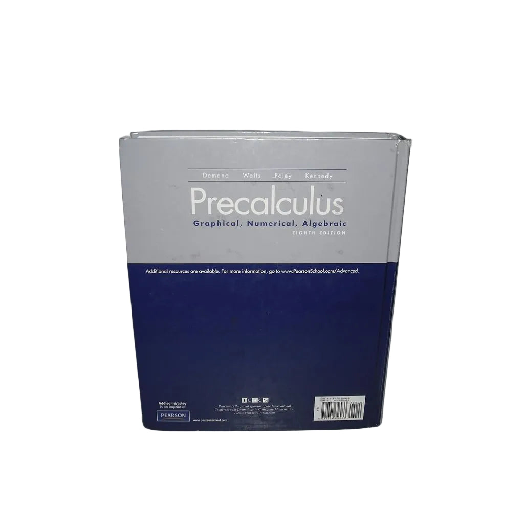 Precalculus: Graphical, Numerical, Algebraic (8th Edition)