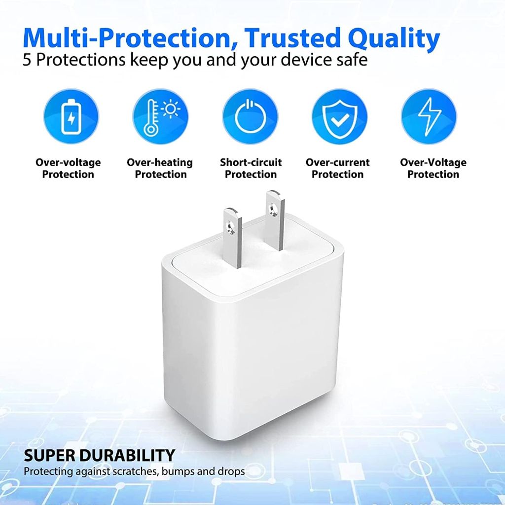 10ft Power Adapter Wall Charger for SimpliSafe Indoor Camera, Blink Mini Camera, Samsung Galaxy Tab - Micro USB Charging Cord Cable