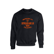 SDI NCAA Bowling Green Falcons Unisex Collegiate Apparel 50/50 Crewneck Sweatshirt, Vintage Design, Black, XL