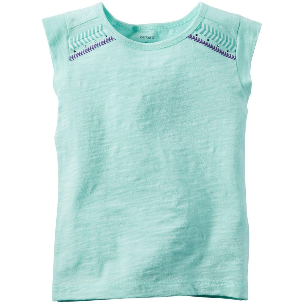 Carter's Knit Fashion Top, Turquoise, 4T