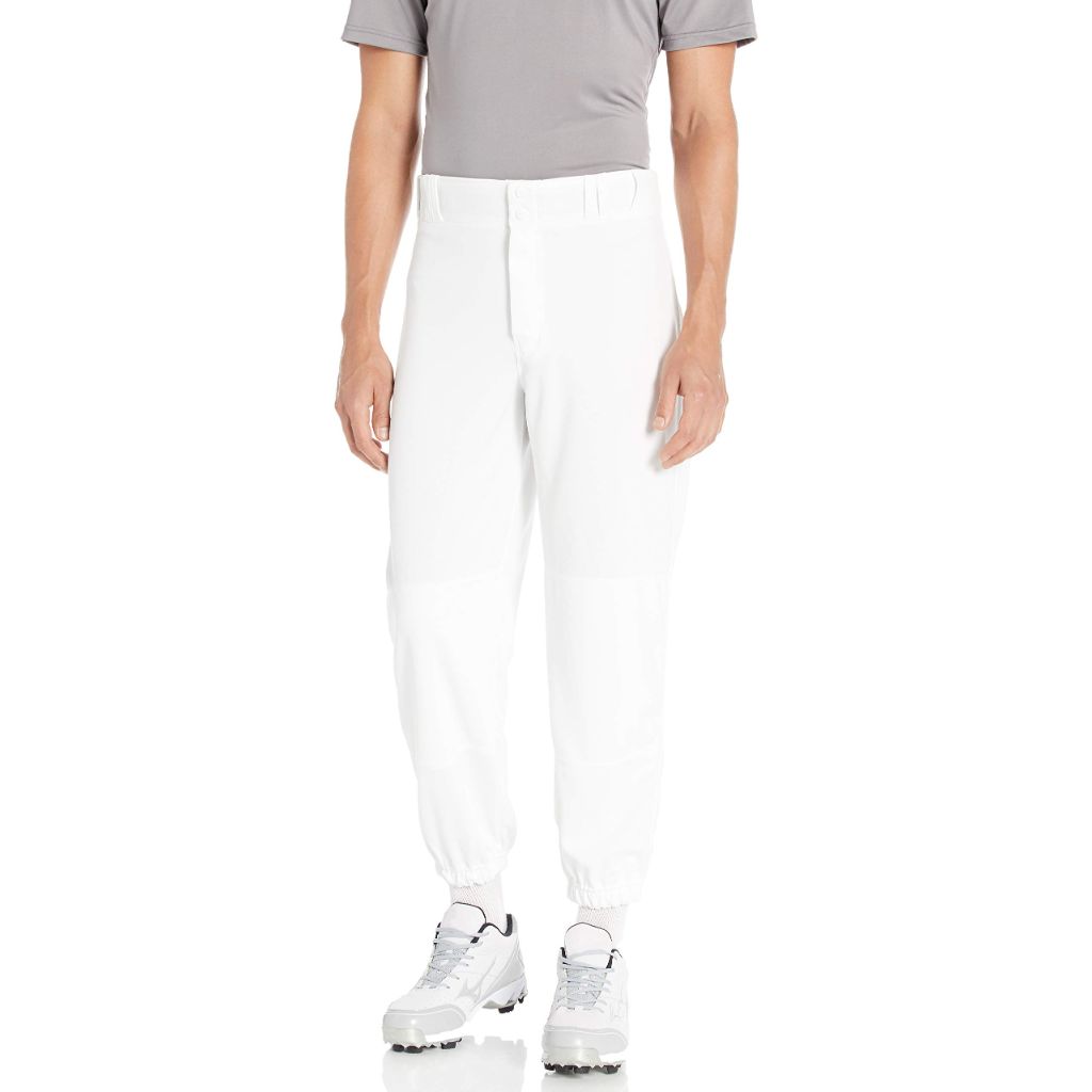 SZ XL, Champro Sports Adult Triple Crown Open Bottom Pants, White, Scarlet Piping