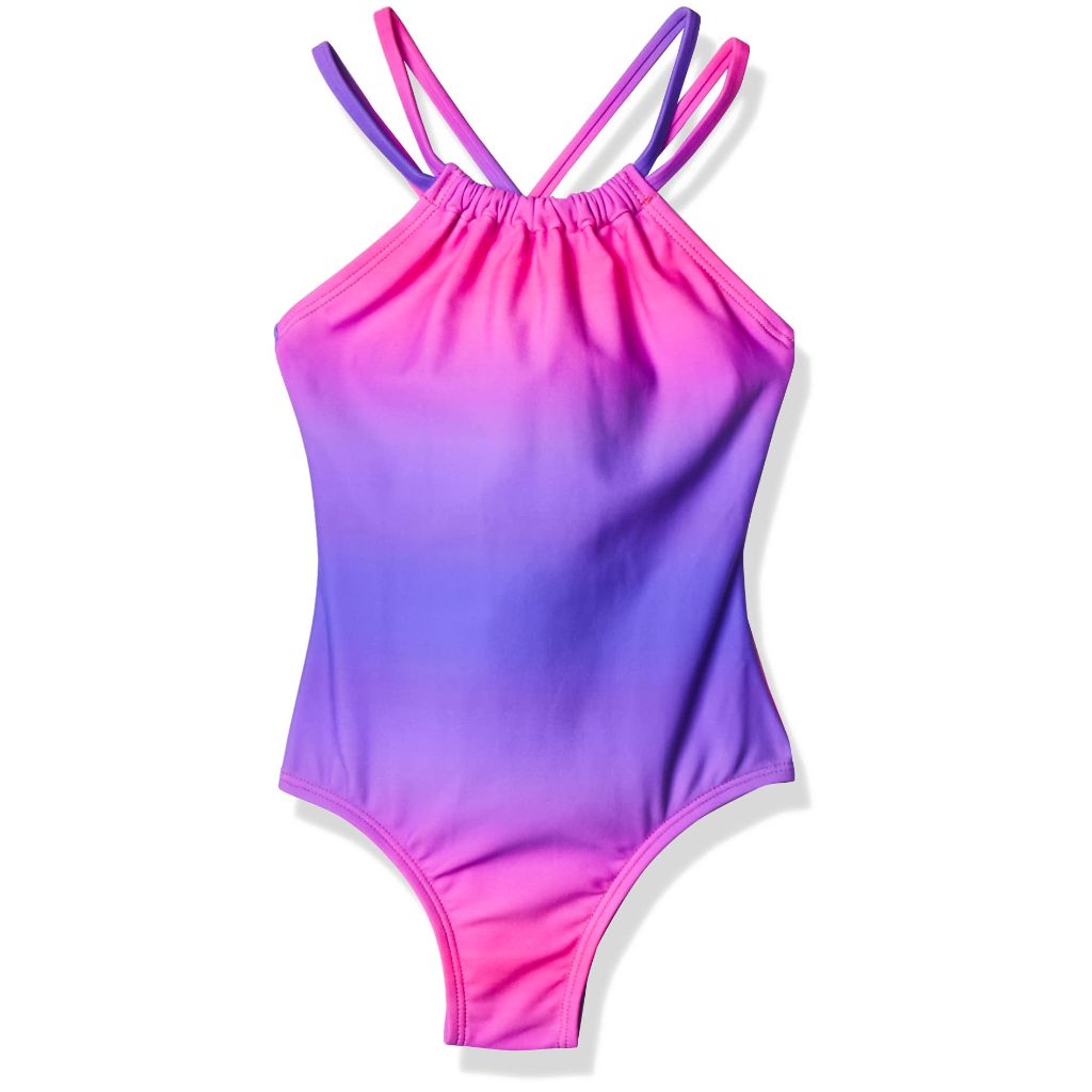SZ 14- Kanu Surf Girls, Jasmine Beach Sport Halter One Piece Swimsuit, Janie Pink