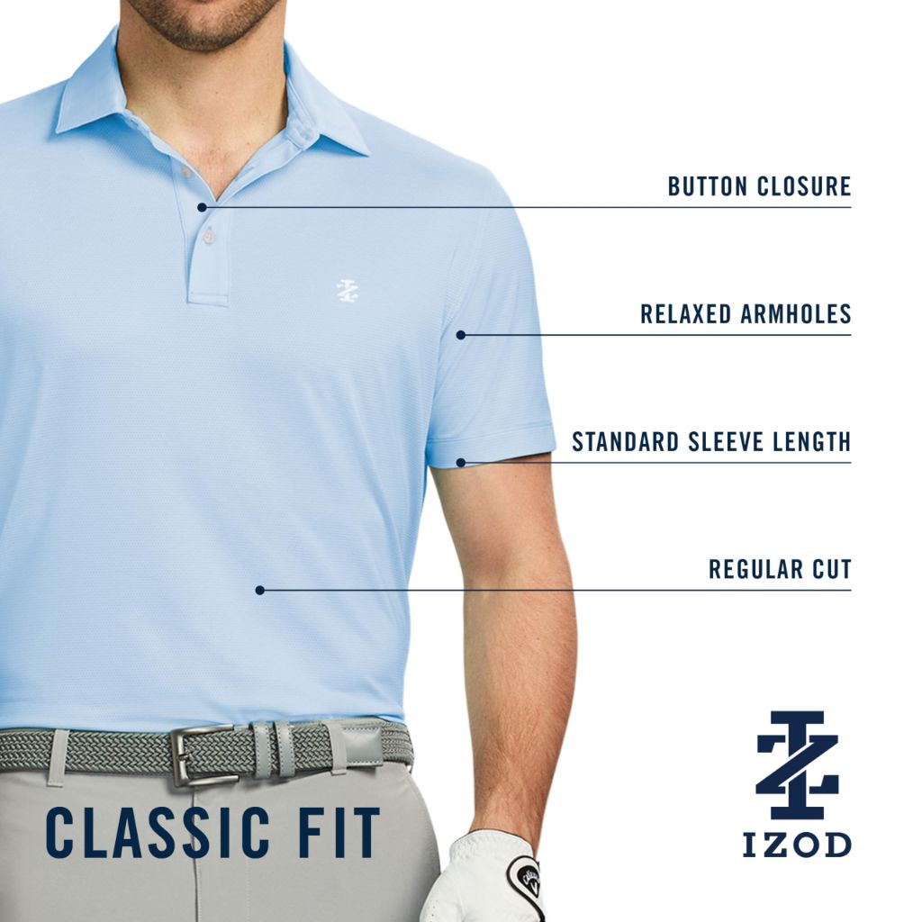 Izod Men's Swingflex Performance Mesh Polo, Dubarry, SZ XL
