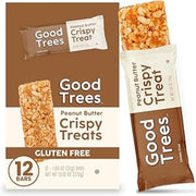 Good trees Rice Crispy Treats, Gluten-Free Snack Bars with Peanut Butter 12 Count