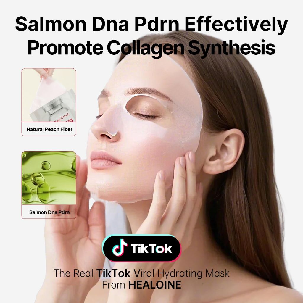 HEALOINE Salmon DNA PDRN Pink Deep Collagen Face Mask