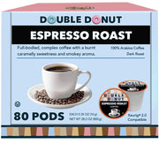 Double Donut Espresso Roast Keurig K-Cup Coffee Pods, 80ct.