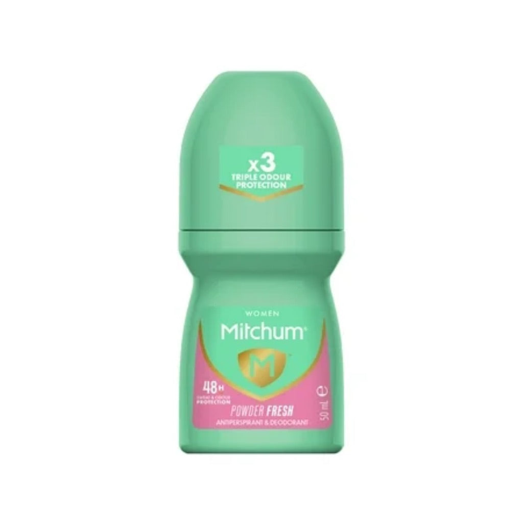 Mitchum Women’s Triple Odor Protection Antiperspirant & Deodorant Roll-On  Powder Fresh  1.7 oz