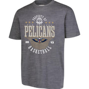 Ultra Game Men's NBA Official Super Soft Mad Props T-Shirt, New Orleans Pelicans, Heather Charcoal, Medium