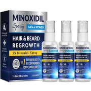 5% Minoxidil Spray for Hair and Beard - 2 fl. oz. (3 Pack)
